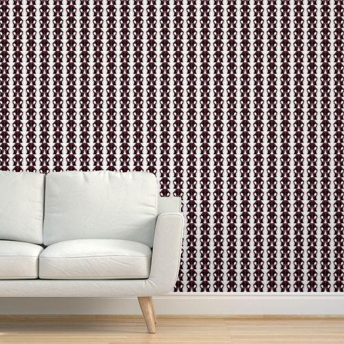 Analee Art Breasts Black White Durable Vinyl Wallpaper