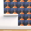 Orange Delightful  Self Adhesive Removable