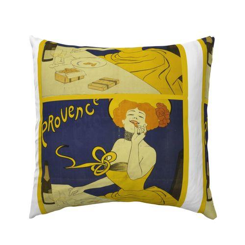 Fiona French Coffee Blue, Yellow European Pillow Sham on Isabella 