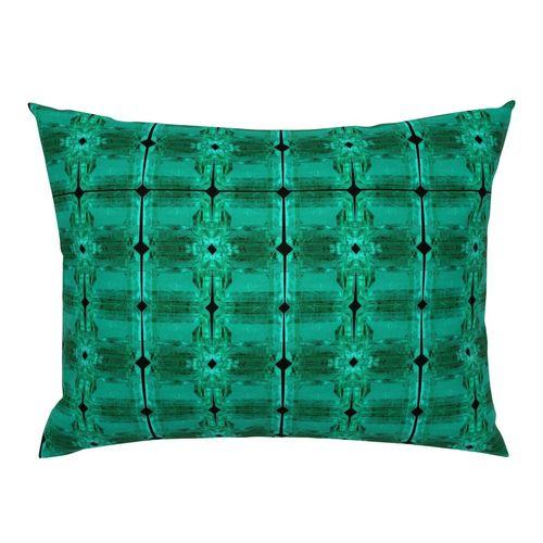 Beryle Mineral Crystal  Green Standard Pillow Sham on Isabella