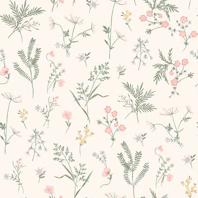 Crosswell Coral Pink Wallcovering