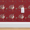 Rooster Martinis Red Self Adhesive Removeable