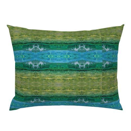 Splish Splash Adriatic Blue Standard Pillow Sham on Isabella
