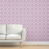 Walter Water Color Purple Durable Vinyl Wallpaper