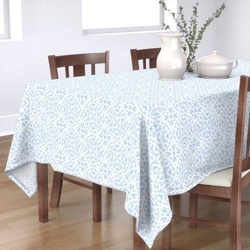 Walter Water Color Light Blue Rectangular Table Cloth