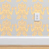 Tiki Wiki Lounge Cream Self Adhesive Removable