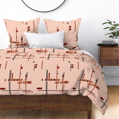 Drago Lago Peach Duvet Cover on Isabella