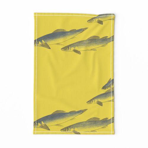 Chiba Shores Sunshine Yellow Tea Towel on Lexington