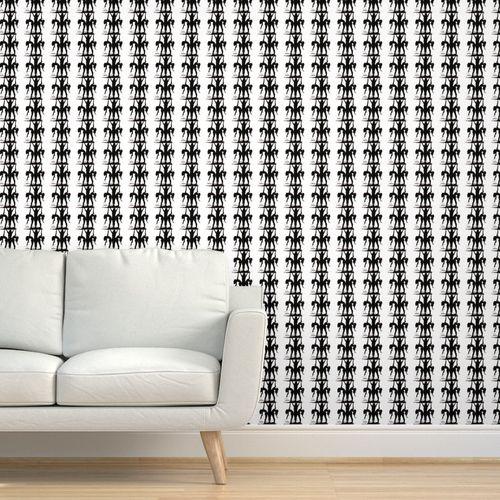 Swim Time  Black, White Extra Durable Vinyl  