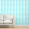 Swim Time Aqua Blue Durable Vinyl Wallpaper