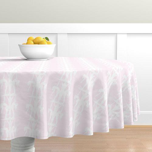 DWH-75910 Swim Time Light Pink Round Table Cloth Pale Pink designer-wallcoverings-los-angeles
