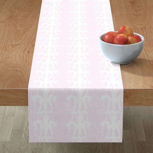 DWH-75912 Swim Time Light Pink Table Runner on Lilly Pale Pink designer-wallcoverings-los-angeles