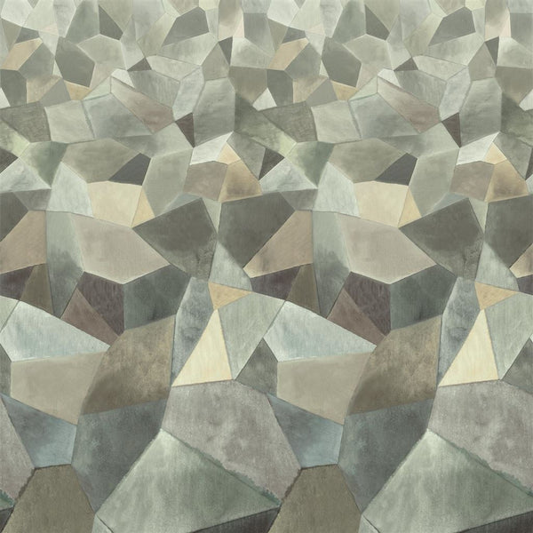 Geo Moderne Pewter | Designers Guild