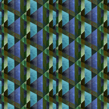 Minakari Geo Cobalt Blue | Designers Guild