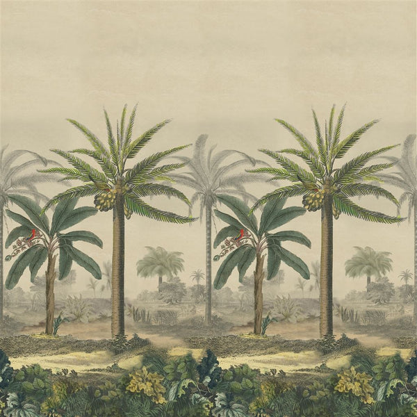 Palm Trail Scene 1 Sepia | Designers Guild