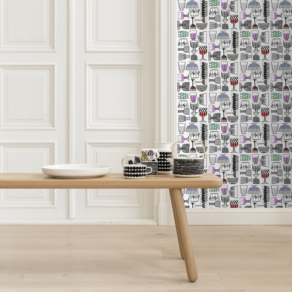 Kippis 14100X by Marimekko - Designer Wallcoverings and Fabrics