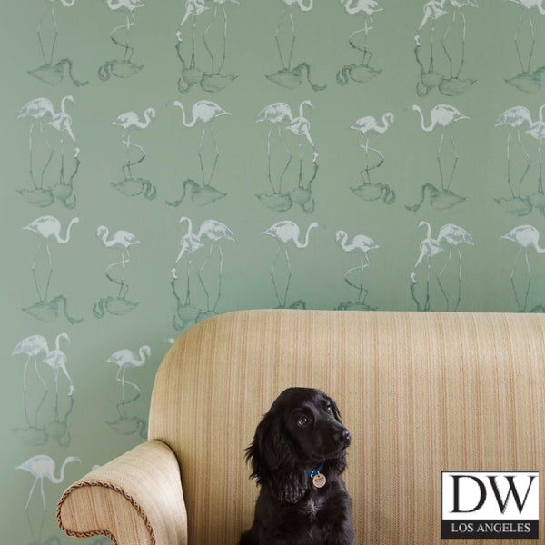 Nakura Flamingos Wallcovering - 4