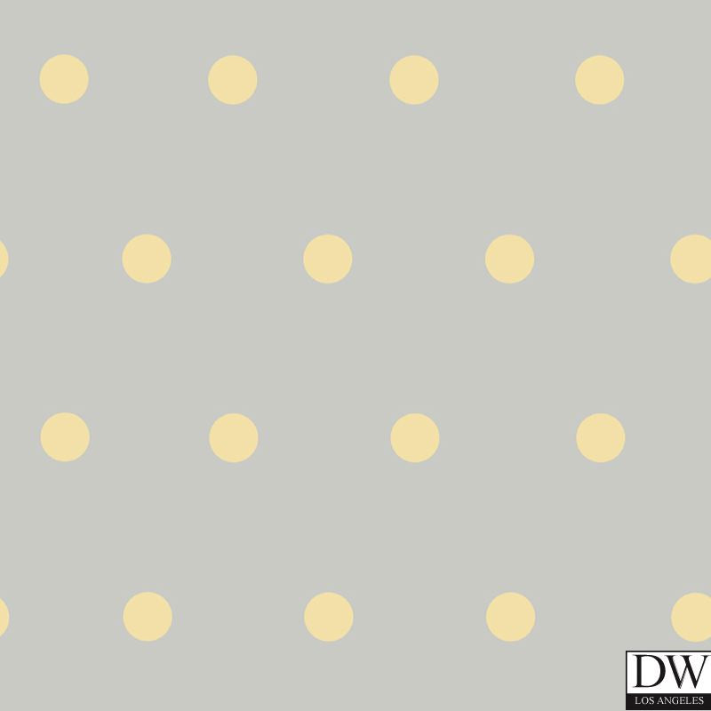 Kenley Peach Polka Dots Wallpaper Wallpaper