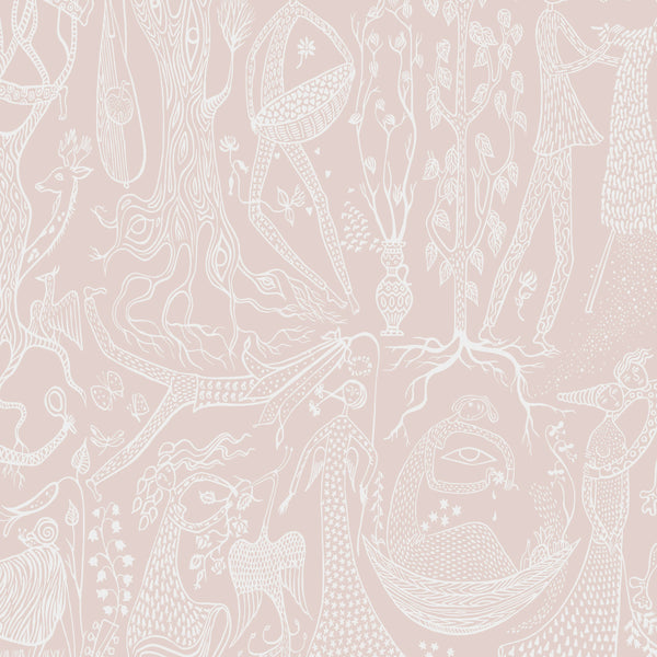 PoèMe D'Amour - Blush Wallcovering | Schumacher
