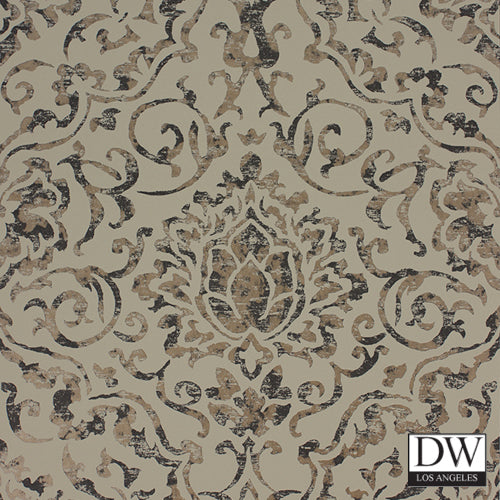 Luciano Damask Wallpaper