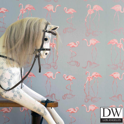 Nakura Flamingos Wallcovering - 1