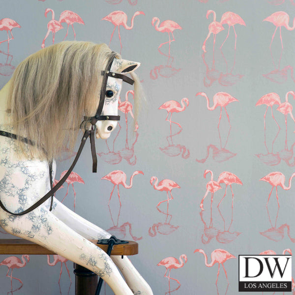 Nakura Flamingos Wallcovering - 1