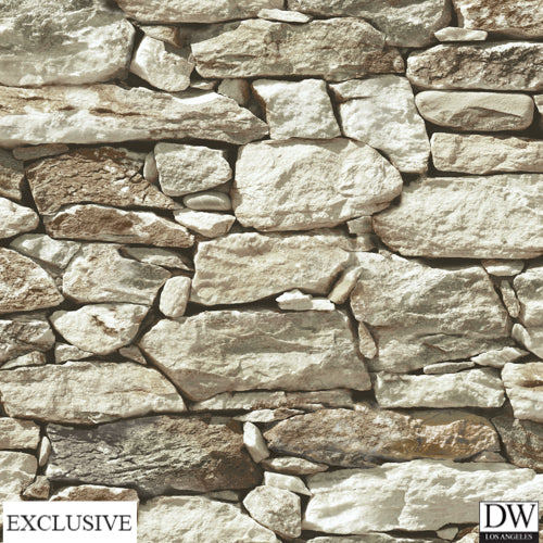 Salisbury Beige Stone Wallpaper