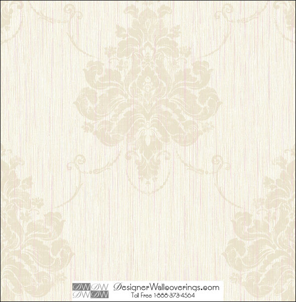 Dudley Damask Tone on Tone Stripe Wall Paper