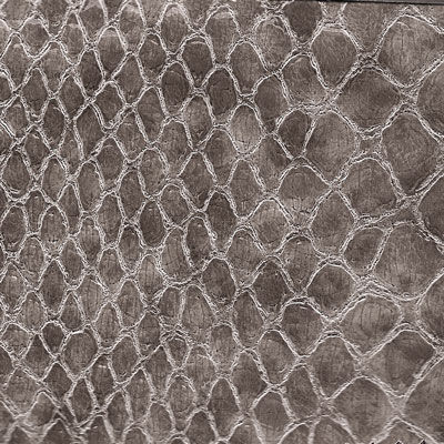 Anaconda Snake Patent Upholstery Vinyl - Ash