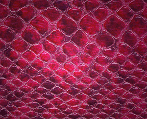 Anaconda Snake Patent Upholstery Vinyl - Rose