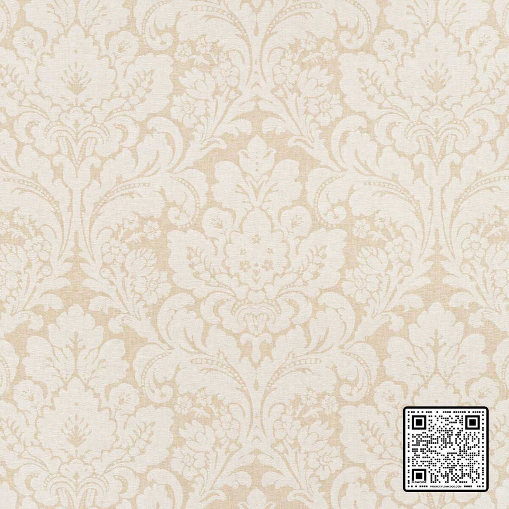  ACANTHUS DAMASK LINEN IVORY IVORY  MULTIPURPOSE available exclusively at Designer Wallcoverings