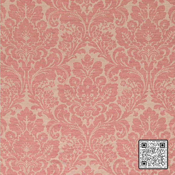  ACANTHUS DAMASK LINEN RED BEIGE RED MULTIPURPOSE available exclusively at Designer Wallcoverings