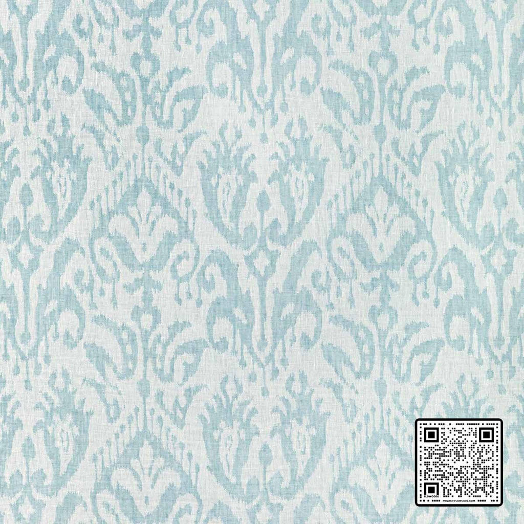  LEANDRO SHEER LINEN TEAL TEAL TEAL DRAPERY available exclusively at Designer Wallcoverings