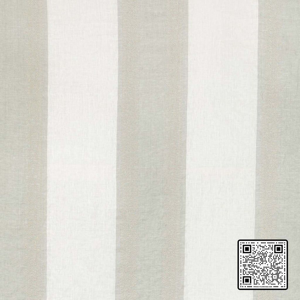  BANNER SHEER LINEN - 95%;VISCOSE - 5% GREEN WHITE GREEN DRAPERY available exclusively at Designer Wallcoverings