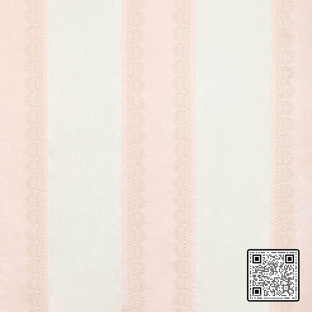  BANNER SHEER LINEN - 95%;VISCOSE - 5% PINK WHITE PINK DRAPERY available exclusively at Designer Wallcoverings
