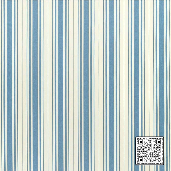  BALDWIN STRIPE COTTON - 65%;LINEN - 35% BLUE IVORY BLUE MULTIPURPOSE available exclusively at Designer Wallcoverings