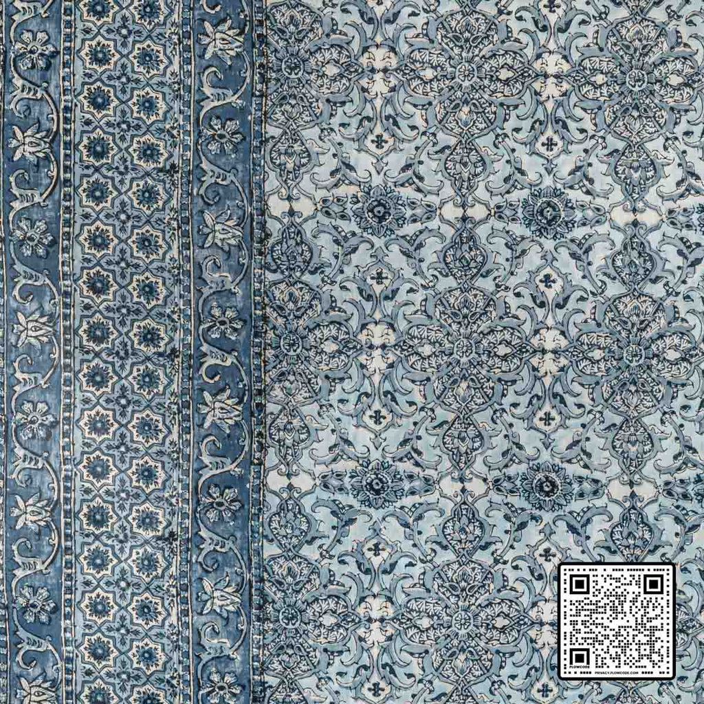  PALMER PRINT COTTON BLUE DARK BLUE LIGHT BLUE MULTIPURPOSE available exclusively at Designer Wallcoverings