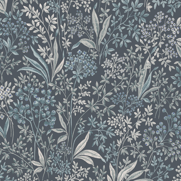 Nocturne - Indigo Wallcovering | Schumacher