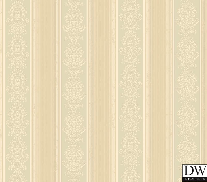 Eastport Beige Arabelle Stripe Wallpaper