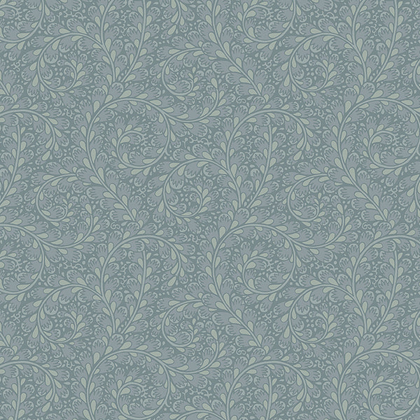 Wild Ferns - Blue Wallcovering | Schumacher