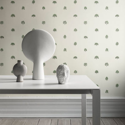 Arboretet green Wallcovering | Sandberg