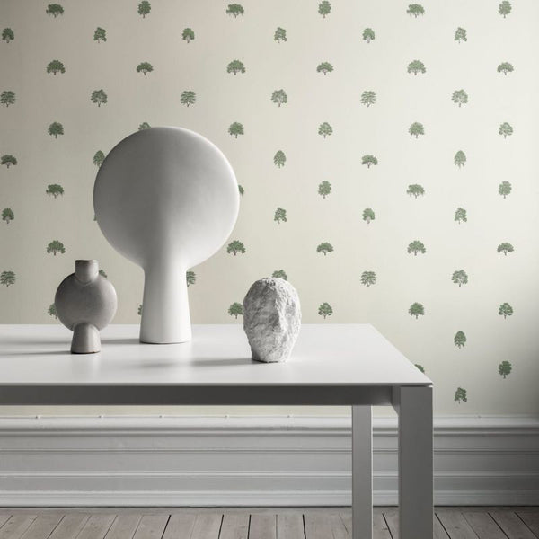 Arboretet green Wallcovering | Sandberg