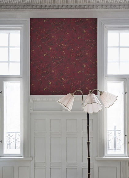 Marion - Red Wallcovering | Sandberg