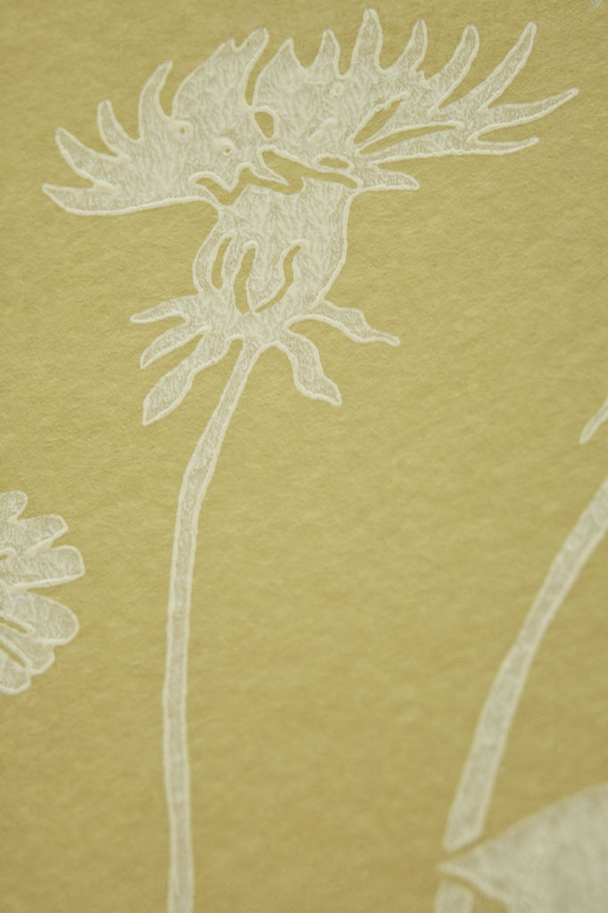 Wild Meadow Wallpaper - Gold Yellow