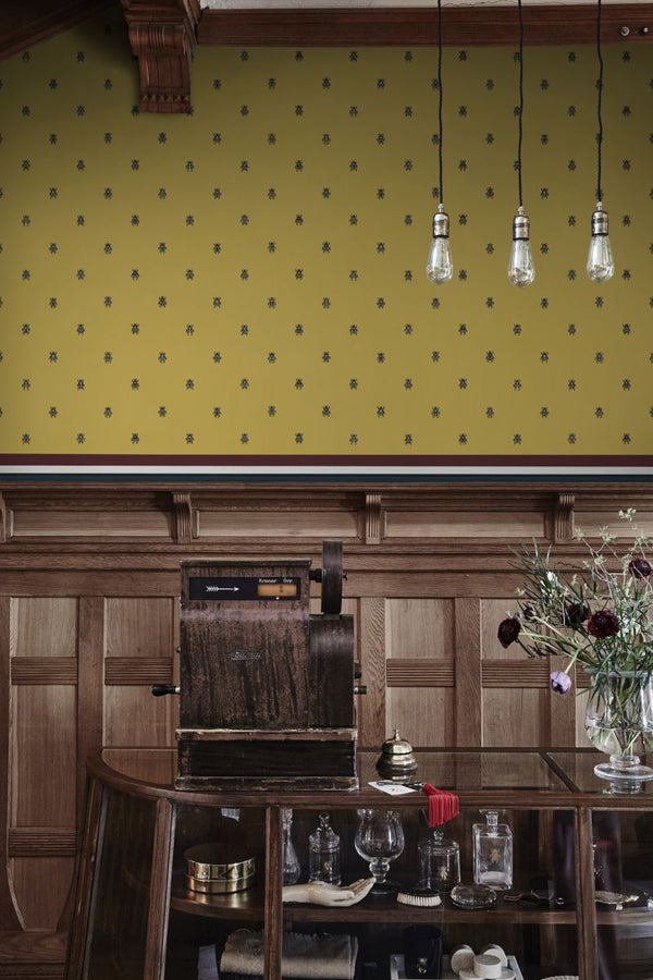 Audrey yellow Wallcovering | Sandberg