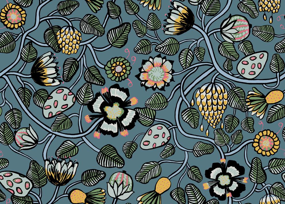 Pieni Tiara 23330X by Marimekko - Designer Wallcoverings and Fabrics
