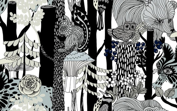 Pikkuveljekset 23341X by Marimekko - Designer Wallcoverings and Fabrics