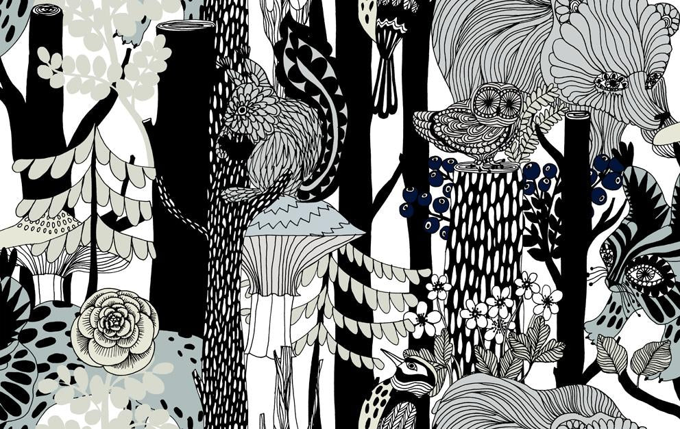 Pikkuveljekset 23341X by Marimekko - Designer Wallcoverings and Fabrics