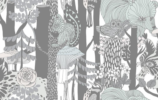 Pikkuveljekset 23342X by Marimekko - Designer Wallcoverings and Fabrics