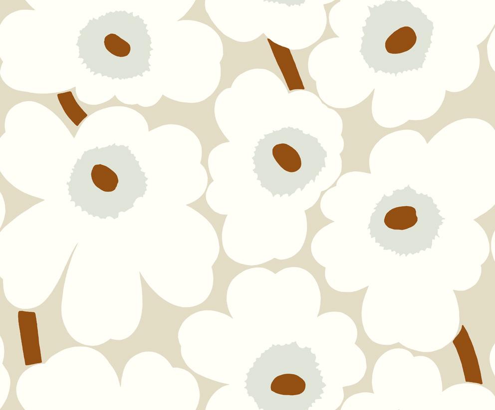 Unikko 23351X by Marimekko - Designer Wallcoverings and Fabrics